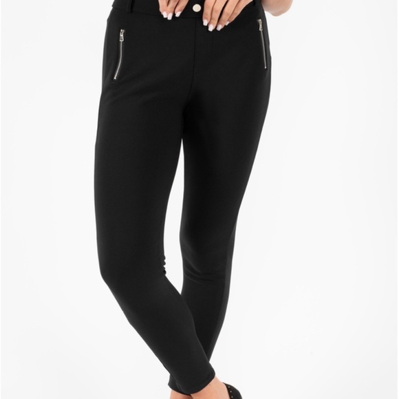 H&M High-Waisted Zip Detail Pants – Size 6 - Picture 2 of 3